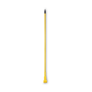 Boardwalk Plastic Jaws Mop Handle for 5 Wide Mop Heads, Aluminum, 1" dia x 60", Yellow (BWK610) View Product Image