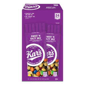 Kar's Nuts Caddy, Sweet 'N Salty Mix, 2 oz Packets, 24/Box (AVTSN08387) View Product Image