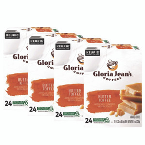 Gloria Jean's Butter Toffee Coffee K-Cups, 96/Carton View Product Image