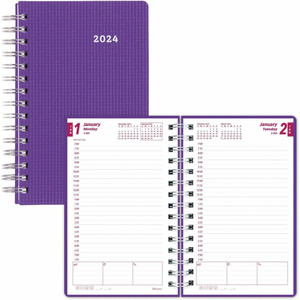 Brownline DuraFlex Daily Appointment Planner (REDCB634VPUR) View Product Image