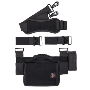 ergodyne Arsenal 5300 Ladder Shoulder Lifting Strap/Carrying Handle, Supports Up to 100 lb, 2 x 9 x 11, Black/Silver View Product Image