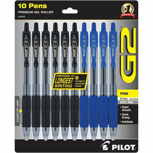 G2 Retractable Gel Ink Rolling Ball Pen - Fine Pen Point - Refillable - Retractable - Assorted Ink - Liquid Gel Ink Product Image 