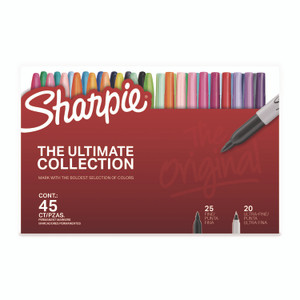Sharpie Permanent Markers Ultimate Collection with Cosmic Colors, Assorted Tip Sizes/Assorted Tip Types, Assorted Colors, 45/Pack View Product Image