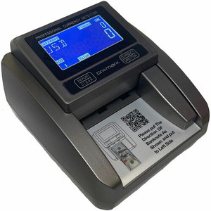 Dri Mark BillScan5 Counterfeit Detector Machine - Magnetic Ink, Infrared, Watermark, Dimension - 1 Second - Black Product Image 