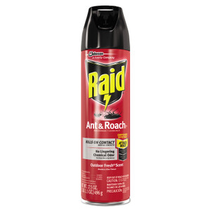 Raid Ant and Roach Killer, 17.5 oz Aerosol Spray, Outdoor Fresh, 12/Carton View Product Image