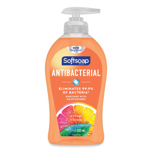 Softsoap Antibacterial Hand Soap, Crisp Clean, 11.25 oz Pump Bottle, 6/Carton (CPC44571) View Product Image