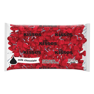Hershey's KISSES, Milk Chocolate, Red Wrappers, 66.7 oz Bag HRS60286 View Product Image