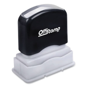 Offistamp Pre-Inked Message Stamp, PAST DUE, 1.63" x 0.38", Red Ink View Product Image