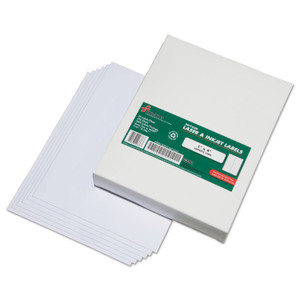 AbilityOne 7530016471412, SKILCRAFT Recycled Address Labels, Inkjet/Laser Printers, 1 x 4, White, 20/Sheet, 250 Sheets/Box View Product Image