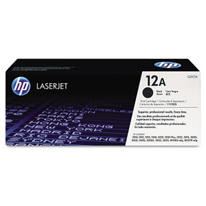 HP 12A, (Q2612A) Black Original LaserJet Toner Cartridge View Product Image