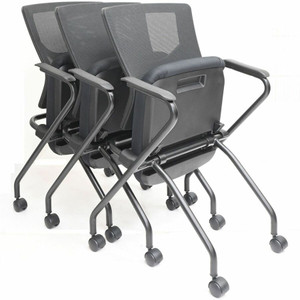Lorell Conjure Mesh Training Chairs with Arms View Product Image