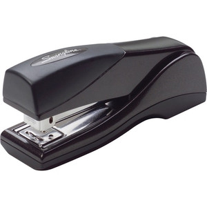 Swingline Optima Grip Compact Stapler - Staples Upto 25 Sheet of 20lb Paper - Holds Upto 105 Staple - Half Strip - Staple Size: 0.25" - Graphite Black Product Image 