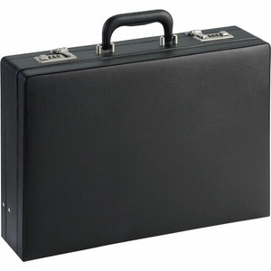 NuSparc Carrying Case (Attach&eacute) Document, Paper, Business Card, Pen - Black - Vinyl Body - 12.5" Height x 17.5" Width x 4" Depth Product Image 