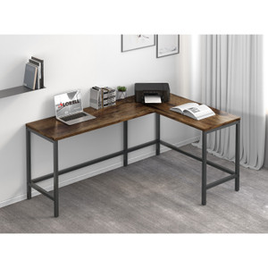 NuSparc L-Shaped Metal Frame Desk View Product Image