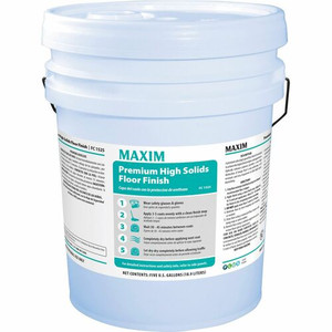 Midlab Premium High Solids Floor Finish - For Floor - Ready-To-Use - 640 fl oz (20 quart) - Non-yellowing, Scuff Resistant - White Product Image 