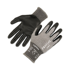 ergodyne ProFlex 7072 ANSI A7 Nitrile-Coated CR Gloves, Gray, Medium, Pair View Product Image