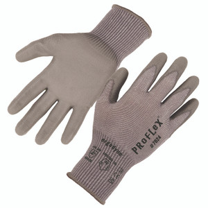 ergodyne ProFlex 7024 ANSI A2 PU Coated CR Gloves, Gray, X-Small, Pair View Product Image