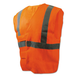 Boardwalk Class 2 Safety Vests, Standard, Orange/Silver (BWK00035) View Product Image