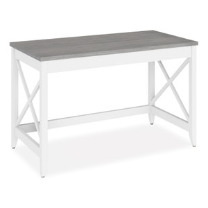 Workspace by Alera Farmhouse Writing Desk, 47.24" x 23.62" x 29.53", Gray View Product Image