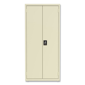 Alera Economy Assembled Storage Cabinets, 4 Shelves, 30" x 15" x 66", Putty View Product Image