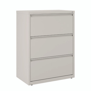 Alera Lateral File, 3 Legal/Letter-Size File Drawers, Light Gray, 30" x 18.62" x 40.25" View Product Image