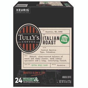 Tully's Coffee Italian Roast Coffee K-Cups, 24/Box View Product Image