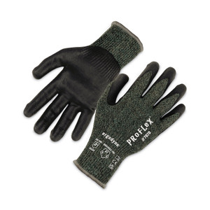 ergodyne ProFlex 7070 ANSI A7 Nitrile Coated CR Gloves, Green, Large, 12 Pairs/Pack View Product Image