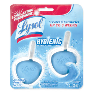 LYSOL Brand Hygienic Automatic Toilet Bowl Cleaner, Atlantic Fresh, 2/Pack View Product Image