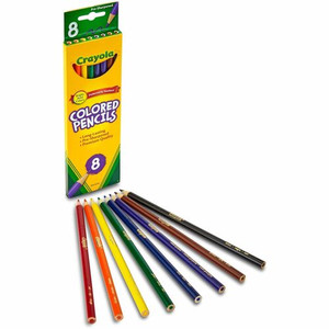 Crayola Presharpened Colored Pencils - 3.3 mm Assorted Lead - Wood Barrel - (CYO684008) Product Image 