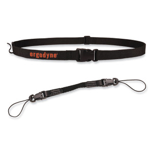 ergodyne Squids 3135 Barcode Scanner Belt with Hook + Adaptor Strap, Large: 48" to 80" Long, Black View Product Image