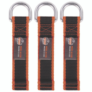 ergodyne Squids 3706 Web Tool Tether Attachment with D-Ring Tool Tails, 5 lb Max Working Capacity, 5.5" Long, Black, 3/Pack View Product Image