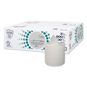 Papernet Heavenly Soft Center-Pull Towel, Dissolve Tech Micro Embossing, 1-Ply, 7.6 x 10, White, 3,600 Sheets/Roll View Product Image