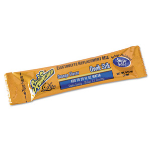 Sqwincher Sugar-Free Qwik Stik Energy Drink Mix, Orange, 1.26 oz Packet, 50/Pack View Product Image