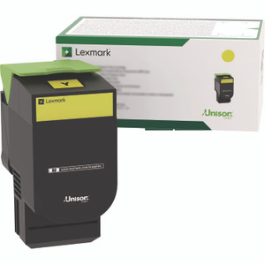 Lexmark 80C00YG Toner, 1,000 Page-Yield, Yellow View Product Image