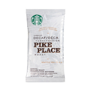 Starbucks Coffee, Pike Place Decaf, 2.7 oz Packet, 72/Carton View Product Image