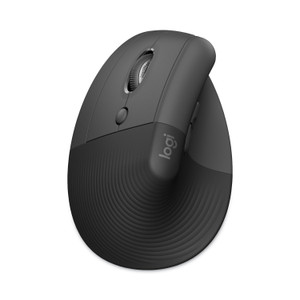 Logitech Lift Vertical Ergonomic Mouse, 2.4 GHz Frequency/32 ft Wireless Range, Left Hand Use, Graphite View Product Image