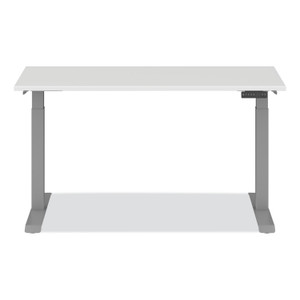 Alera AdaptivErgo Sit-Stand Three-Stage Electric Height-Adjustable Table with Memory Controls, 60" x 24" x 30" to 49", White View Product Image