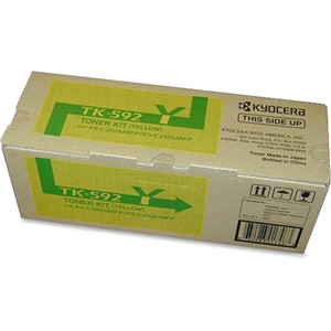 Kyocera Toner Cartridge, f/FS-2026MFP, 5000 Page Yield, Yellow (KYOTK592Y) View Product Image