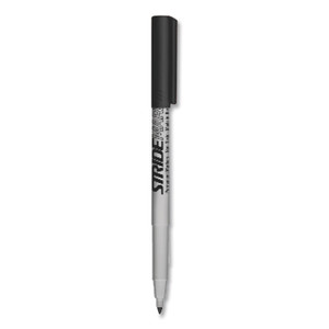 StrideMark Permanent Marker, Fine Bullet Tip, Black, 12/Box View Product Image
