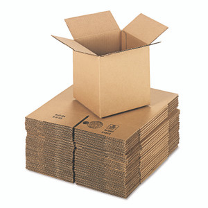 Universal Cubed Fixed-Depth Corrugated Shipping Boxes, Regular Slotted Container (RSC), Medium, 8" x 8" x 8", Brown Kraft, 25/Bundle View Product Image