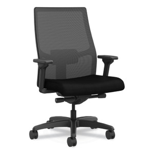 HON Ignition Series Big/Tall Mid-Back Work Chair, Up to 450lb, 18" to 22.25" Seat Ht,Black Seat/Back/Base, Ships in 7-10 Bus Days (HONI2BTVMC10BTN) View Product Image