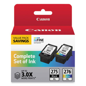 Canon 4981C008 (PG-275XL/CL-276XL) High-Yield Multipack Ink, Black/Tri-Color View Product Image