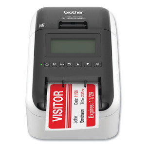Brother QL-820NWBC Ultra Flexible Label Printer, 110 Labels/min Print Speed, 5 x 5.7 x 9.2 View Product Image