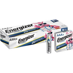 Energizer Industrial AAA Lithium Battery 4-Pack - For Construction, Facility Maintenance, Medical Center, Office, Classroom - AAA - 4/Pack - (EVELN92BX) Product Image 
