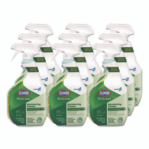 Clorox Pro EcoClean Disinfecting Cleaner, Unscented, 32 oz Spray Bottle, 9/Carton View Product Image