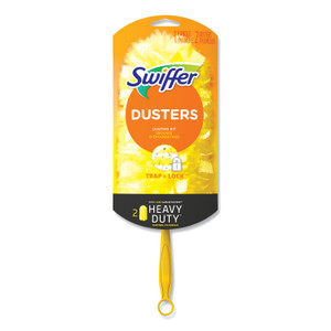 Swiffer Heavy Duty Dusters Starter Kit, 6" Handle with Two Disposable Dusters View Product Image