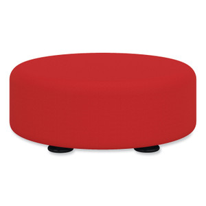 Safco Learn 15" Round Vinyl Floor Seat, 15" x 15" x 5.75", Red View Product Image