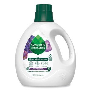 Seventh Generation Natural Liquid Laundry Detergent, Fresh Lavender, 135 oz Bottle, 4/Carton View Product Image