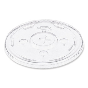 SOLO Straw-Slot Cold Cup Lids, Fits 30 oz to 32 oz Cold Cups, Plastic, Clear, 50/Sleeve, 20 Sleeves/Carton View Product Image