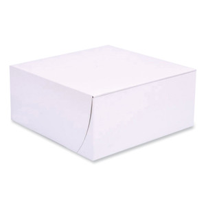 SCT Bakery Boxes, Standard, 9 x 9 x 4, White, Paper, 200/Carton View Product Image